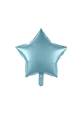 Turkuaz Mavisi Yıldız Folyo Balon 45 cm – Bebek Çocuk Parti Kutlama