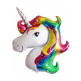 Unicorn Kafa Folyo Balon - Bebek Çocuk Parti Kutlama