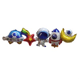 Uzay Temalı Birleşik Folyo Balon 31,5*108 cm