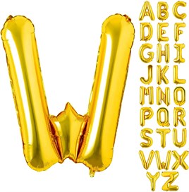 W Harf Gold Folyo Balon16 İnç 36 cm