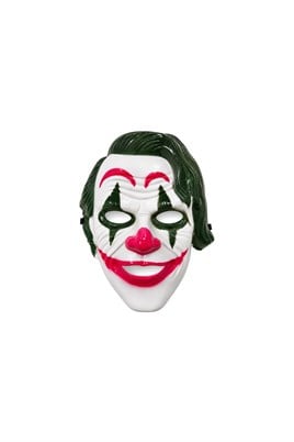 Yeşil Saçlı Korkunç Palyaço Maskesi – Halloween Cadılar Bayramı Kostüm Maskesi