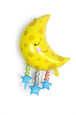 Yıldızlı Ay Folyo Balon 89 Cm