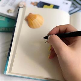 You Complete Me Avokado Tasarımlı Lastikli Çizgisiz Defter