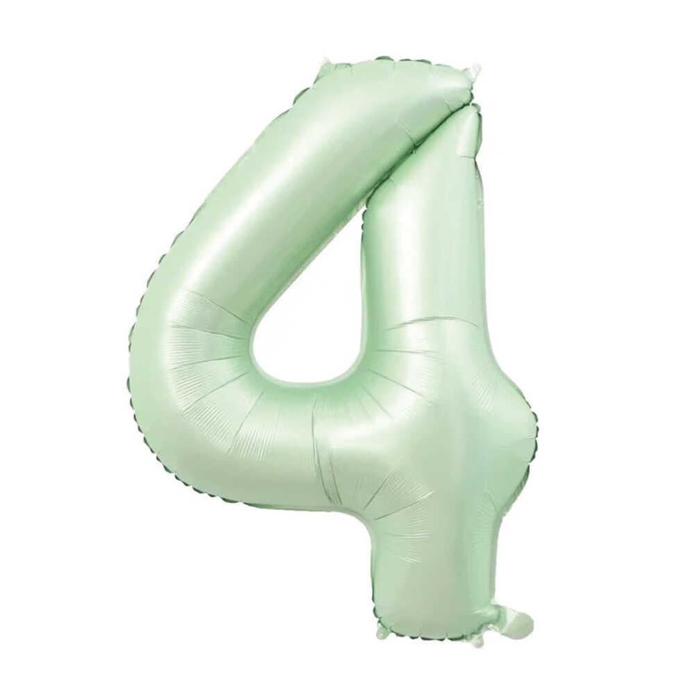4 Rakam Adaçayı Folyo Balon 34 inç 76-82 cm
