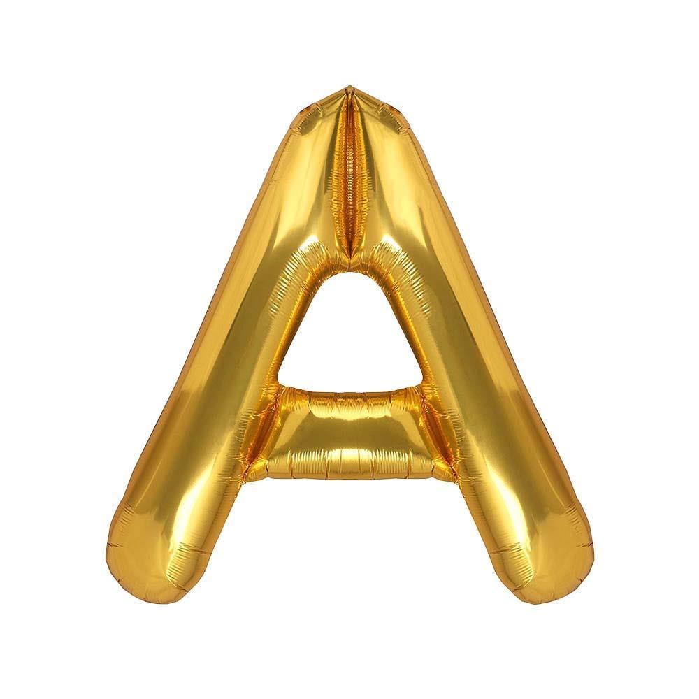 A Harf Gold Folyo Balon 32-34 Inc 82 cm