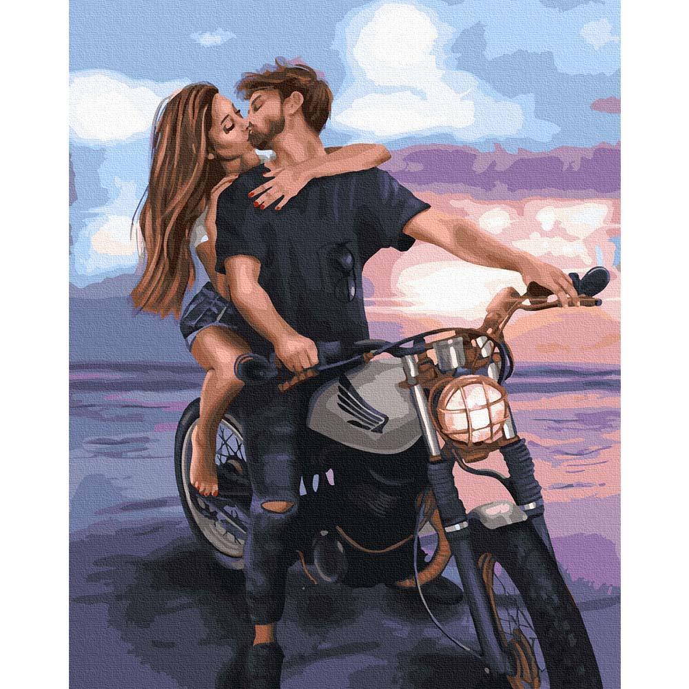 Aşk ve Adrenalin Tuvale Gerili Sayılarla Boyama Hobi Seti 40x50 cm