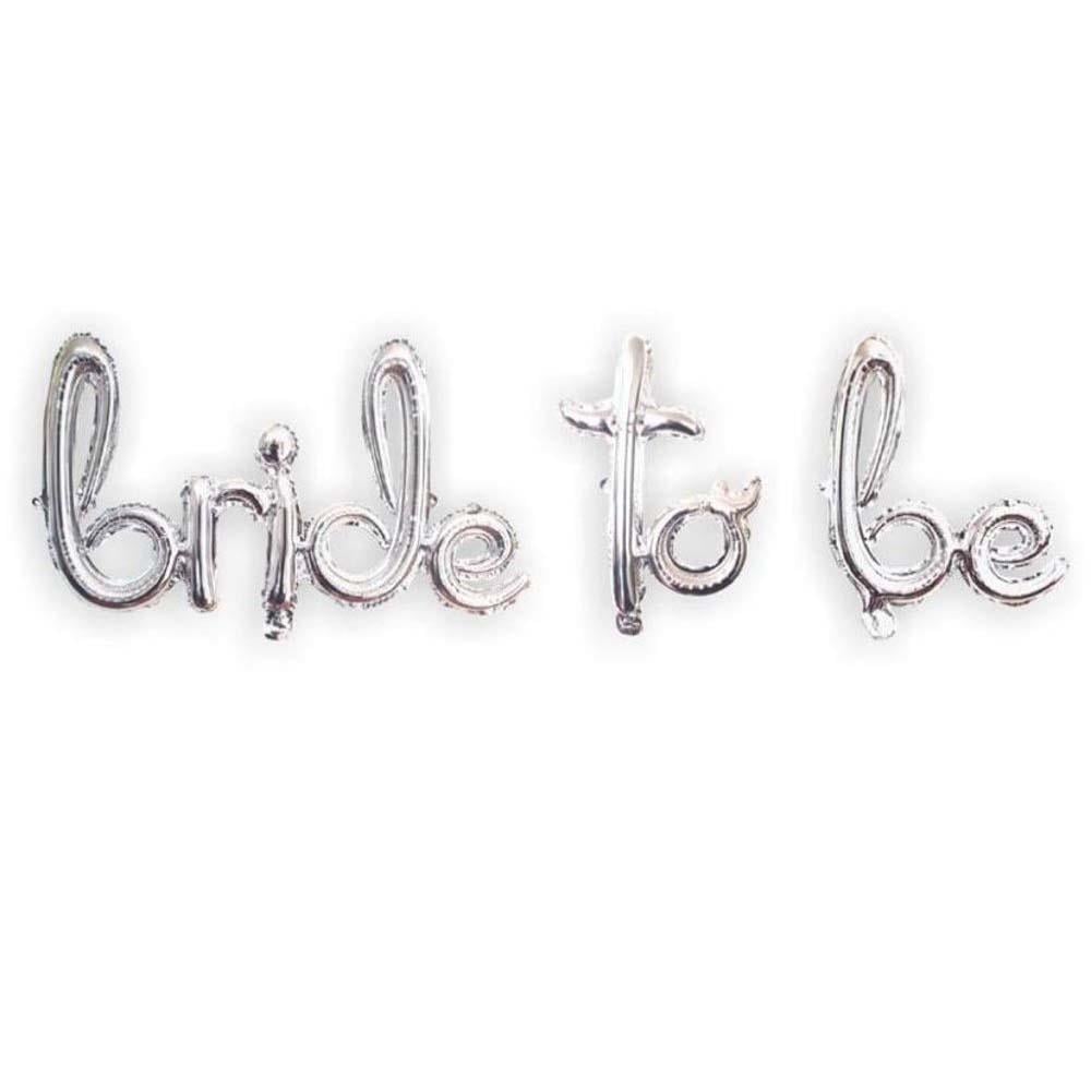 Bride To Be El Yazılı Gümüş Folyo Balon 