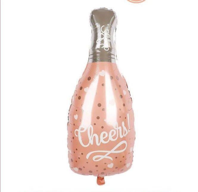 Cheers Yazılı 100x48 Cm Büyük Boy Şampanya Şişesi Folyo Balon Bride To Be Bekarlığa Veda