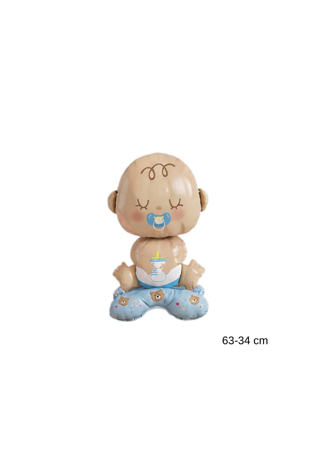 Erkek Bebek Folyo Balon – Sevimli Emzikli Baby Shower & Cinsiyet Partisi Balonu