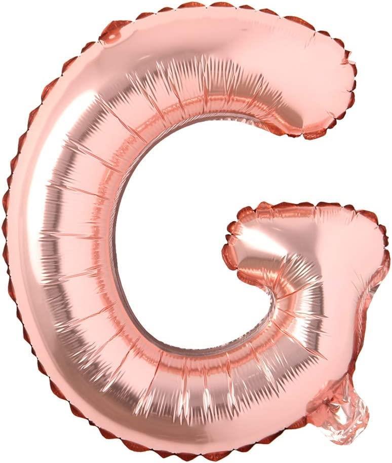 G Harf Rose Gold Folyo Balon16 İnç 36 cm