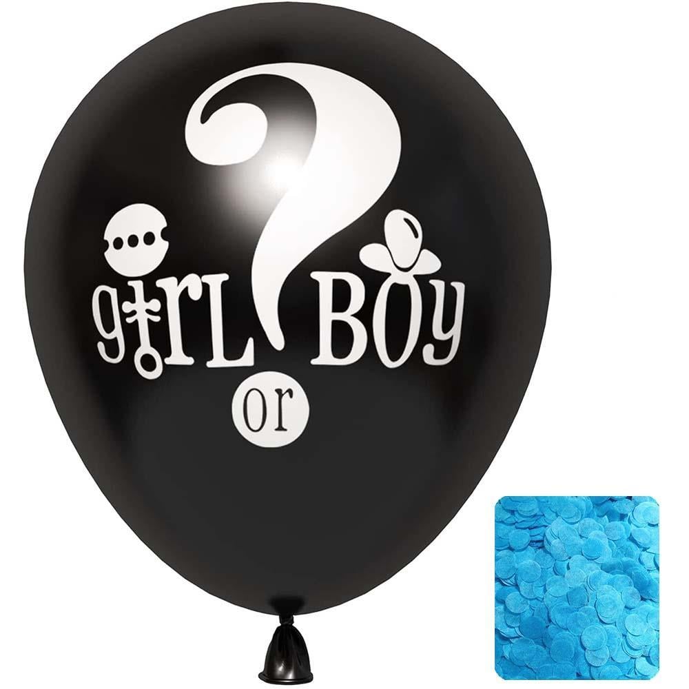 Girl or Boy Siyah Cinsiyet Belirleme Balonu Erkek Bebek 18 Inc