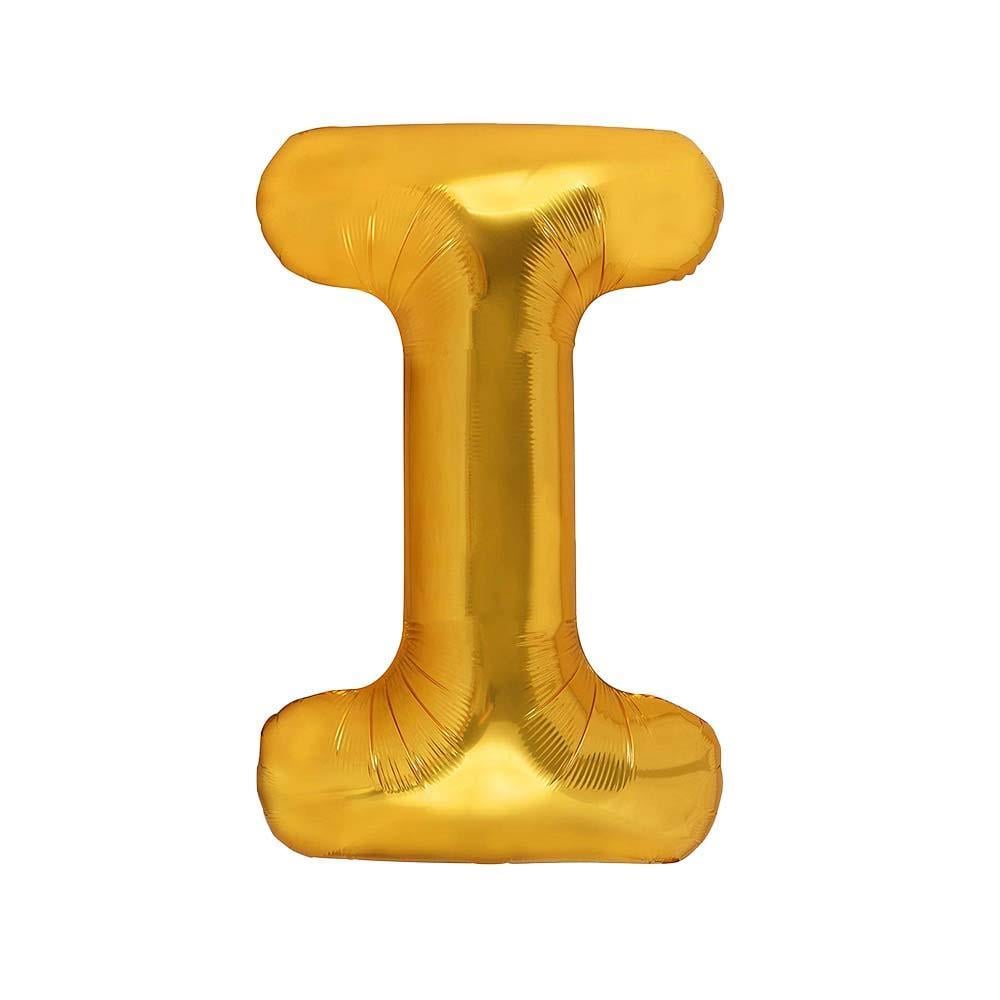 I Harf Gold Folyo Balon 32-34 Inc 82 cm