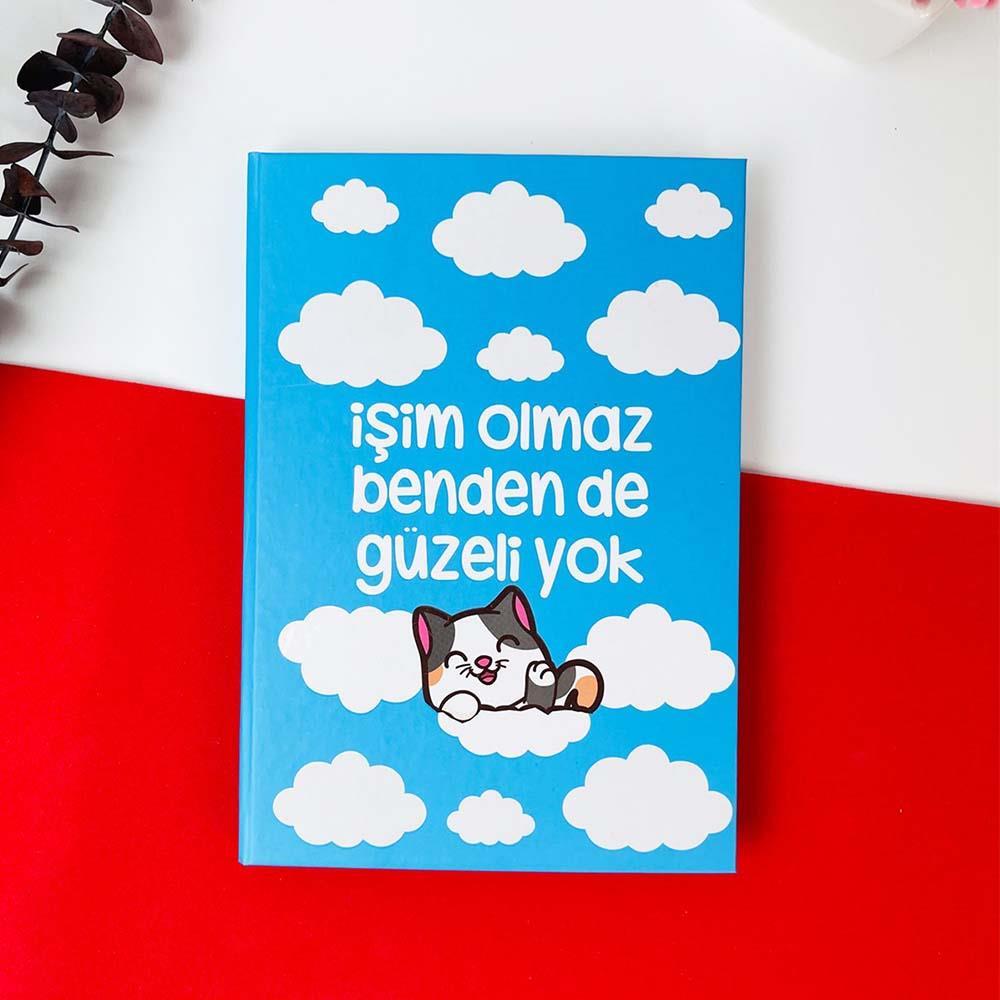 İşim Olmaz Tasarımlı Lastikli Çizgisiz Defter