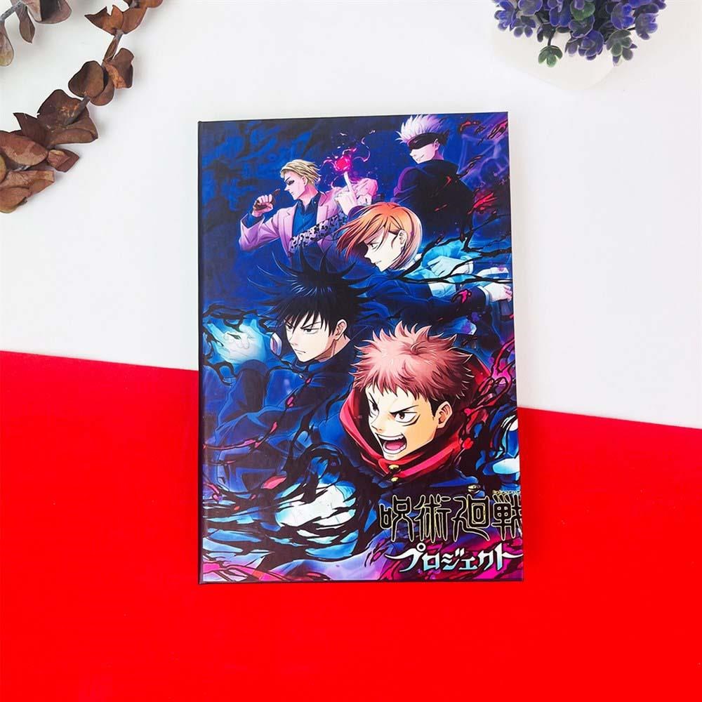Jujutsu Kaisen Tasarımlı Lastikli Çizgisiz Defter