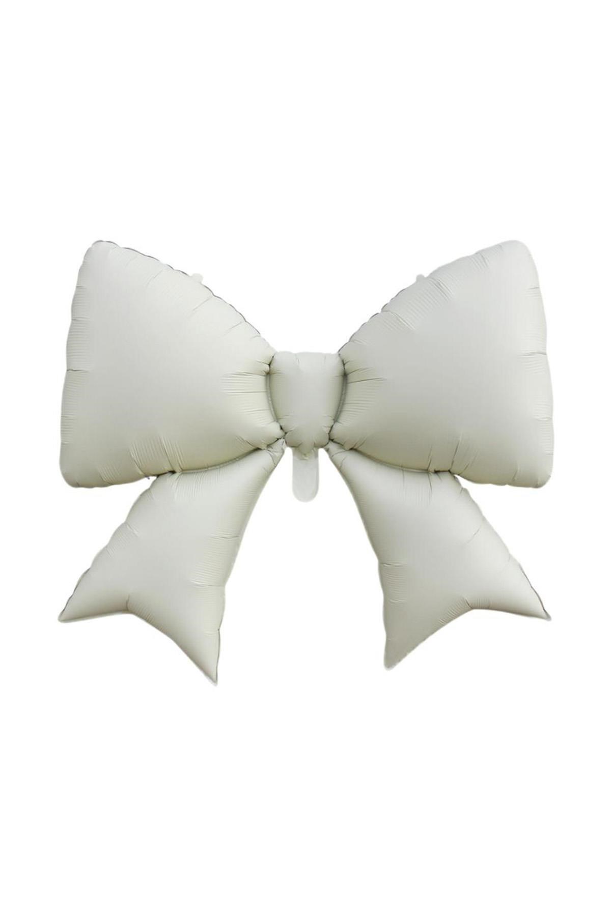 Krem Kurdele Fiyonk Folyo Balon 98x75 cm