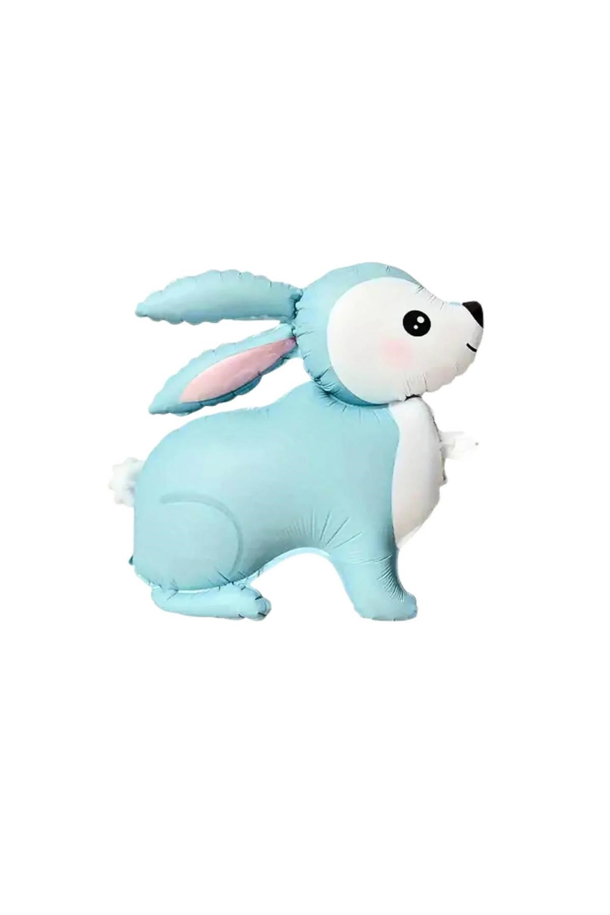 Mavi Tavşan Folyo Balon 60-59 cm
