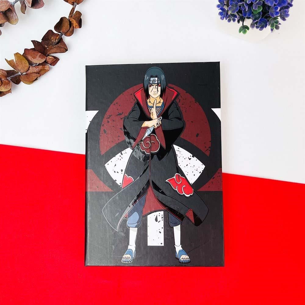 Naruto Anime İtachi Uchiha Tasarımlı Lastikli Çizgisiz Defter
