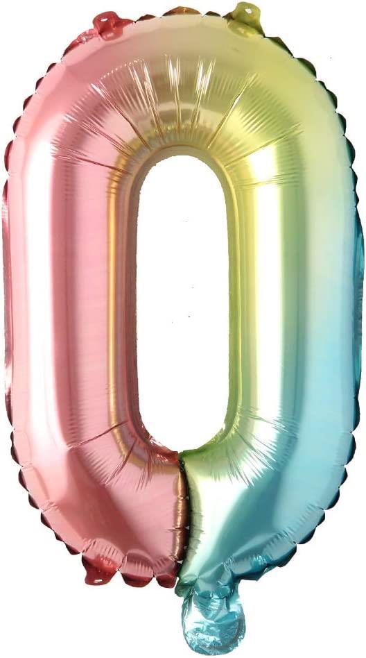 O Harf Gökkuşağı Folyo Balon16 İnç 36 cm
