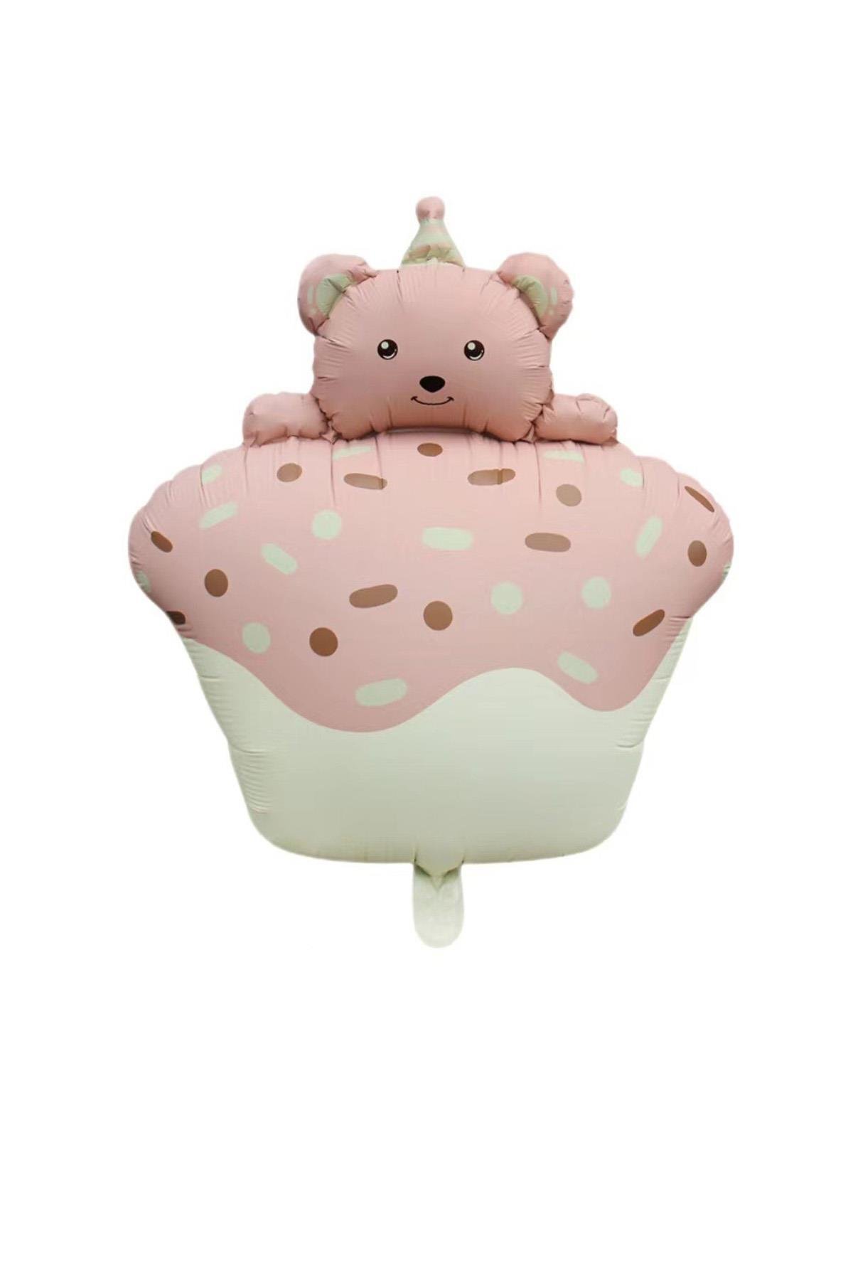 Retro Patel Kek Folyo Balon Pembe 52.5-72.5 Cm