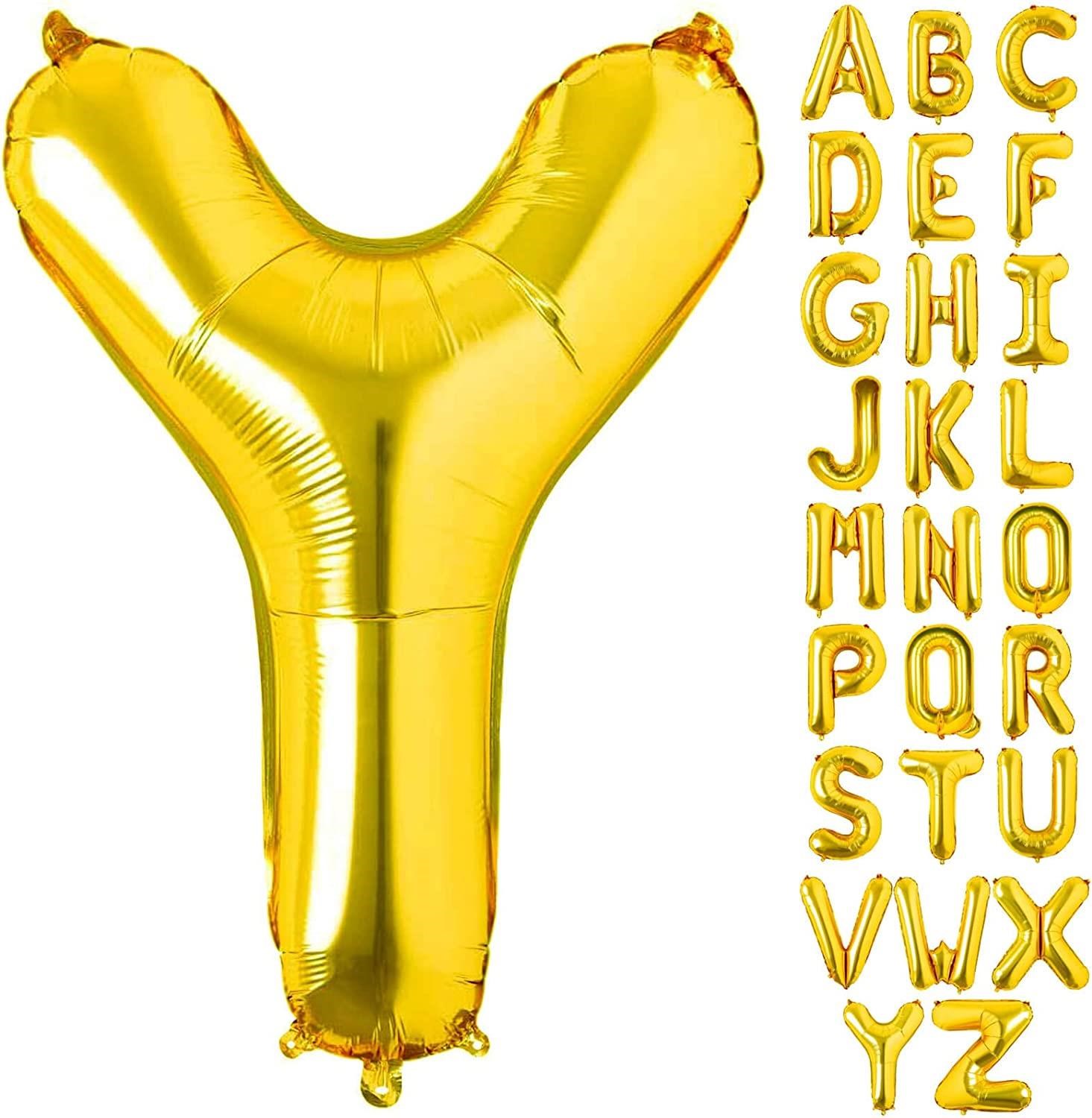 Y Harf Gold Folyo Balon16 İnç 36 cm