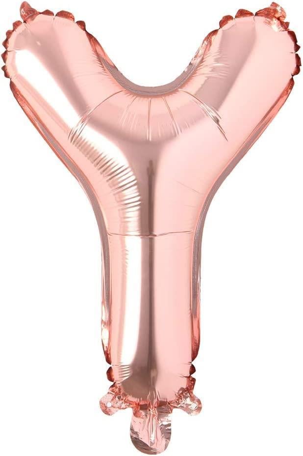 Y Harf Rose Gold Folyo Balon16 İnç 36 cm