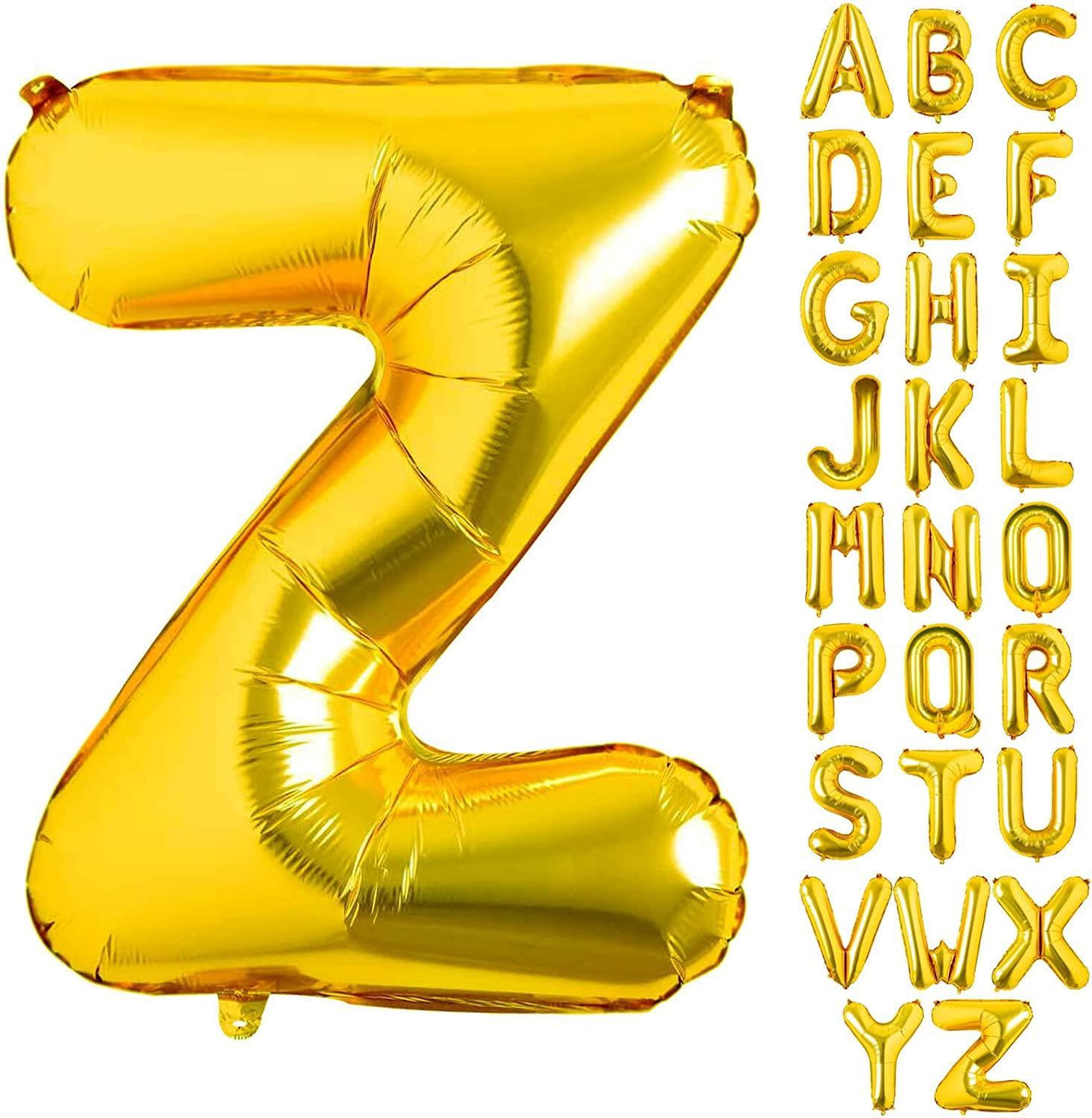 Z Harf Gold Folyo Balon16 İnç 36 cm