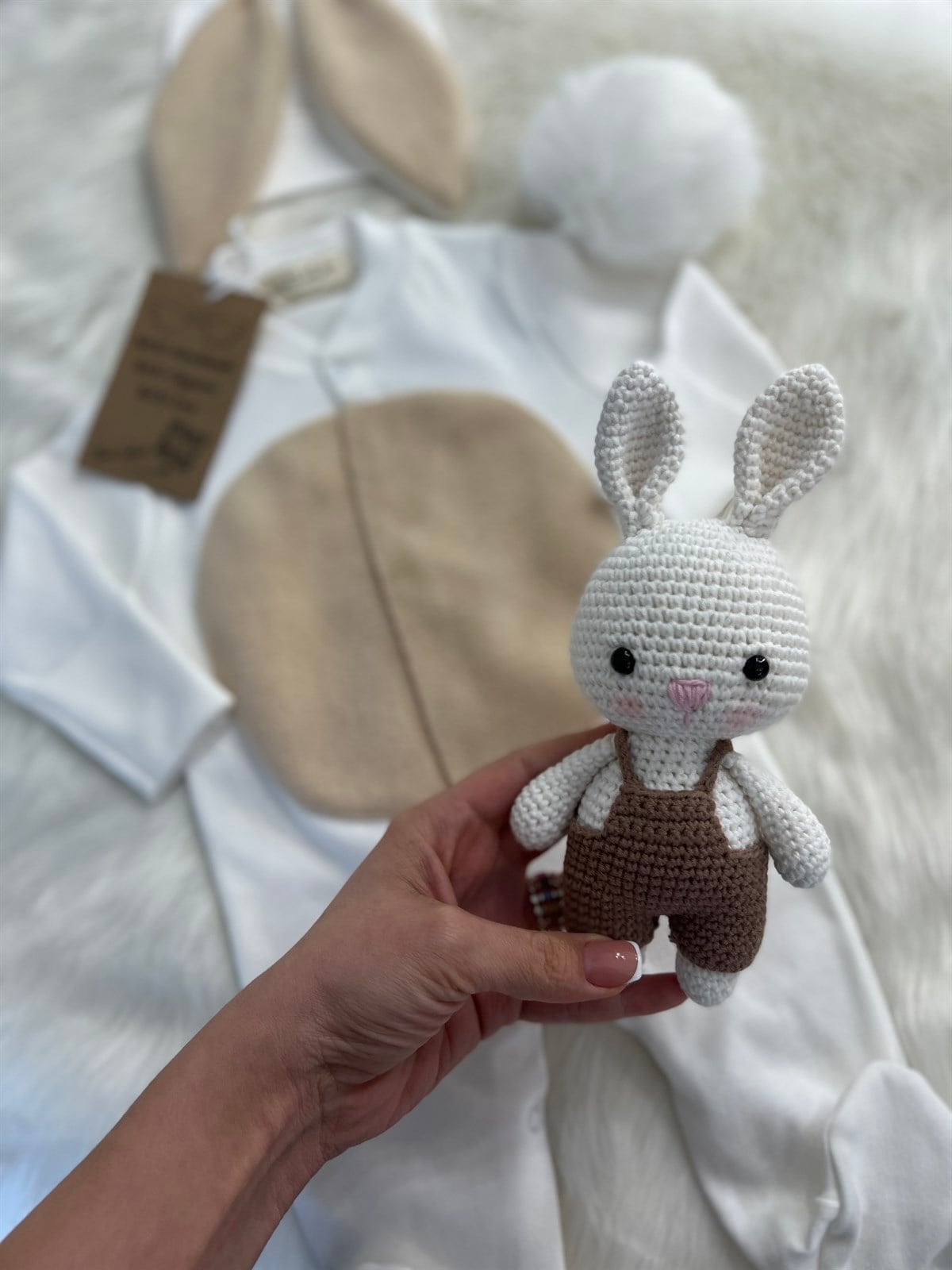 Amigurumi Tavşan Tulum Seti