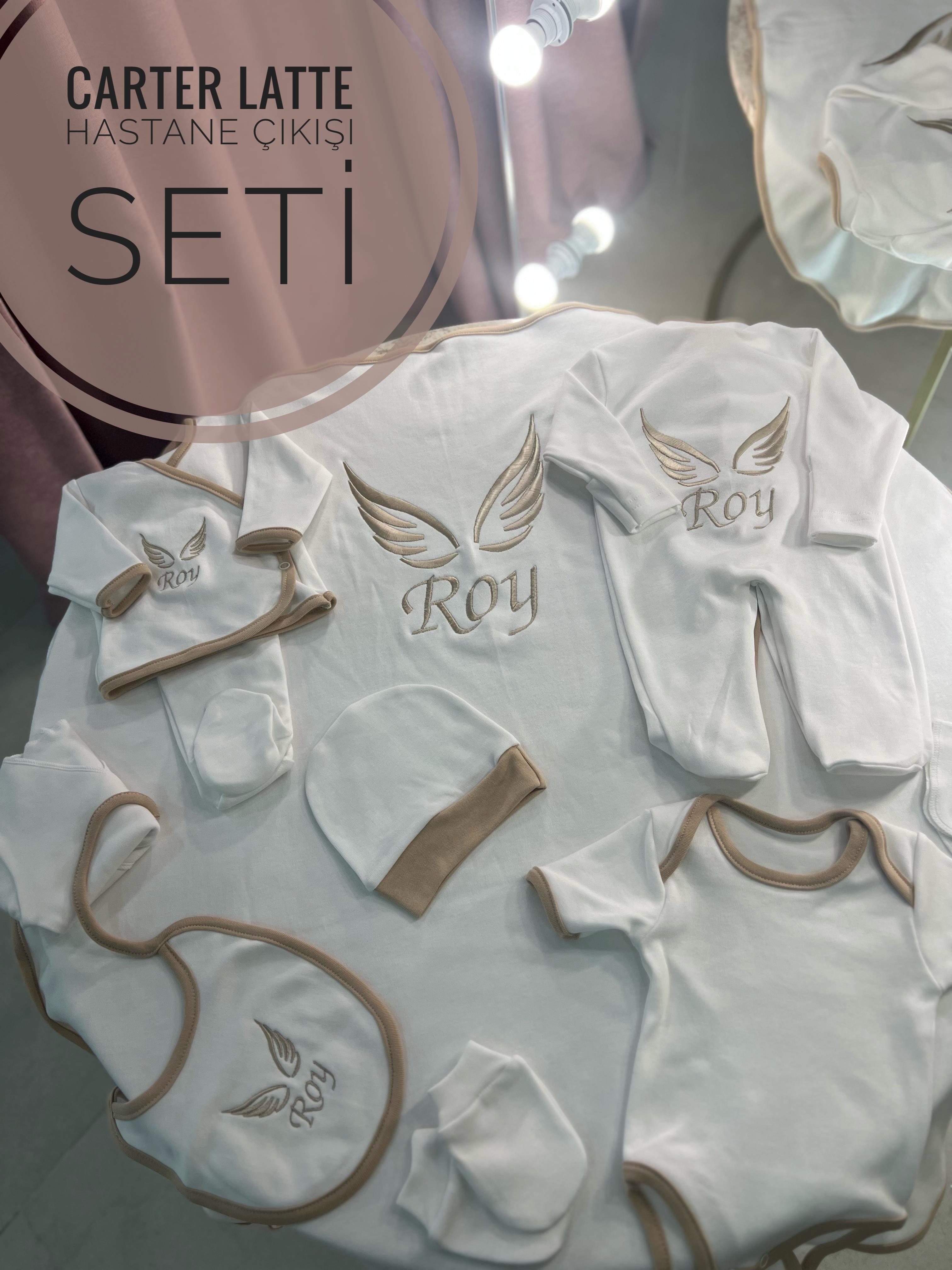 Aniel Melek Kanatlı Biye Detaylı 10 lu Hastane Çıkış Seti