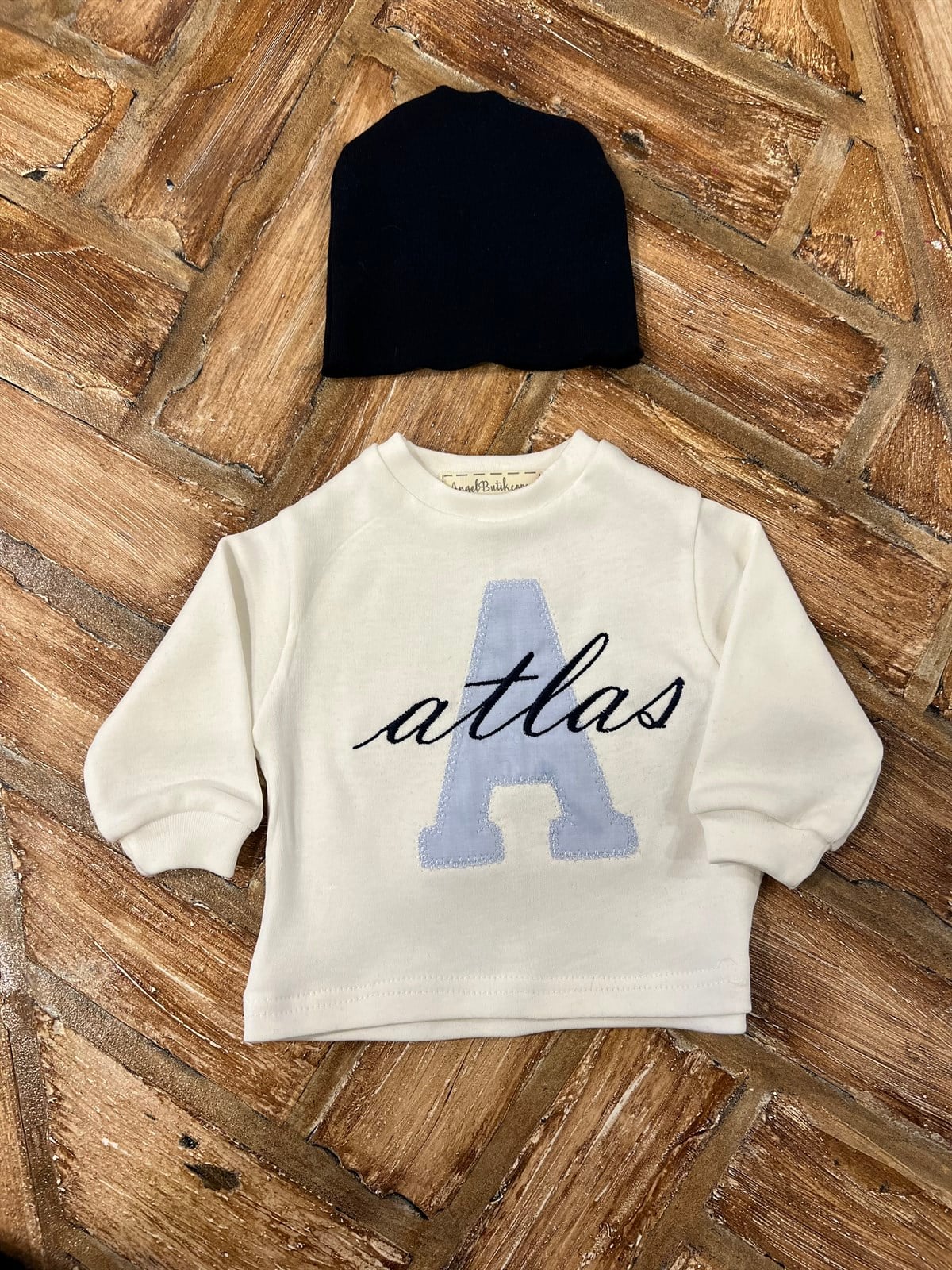 Collage Nakışlı Bebek Eşofman Takımı