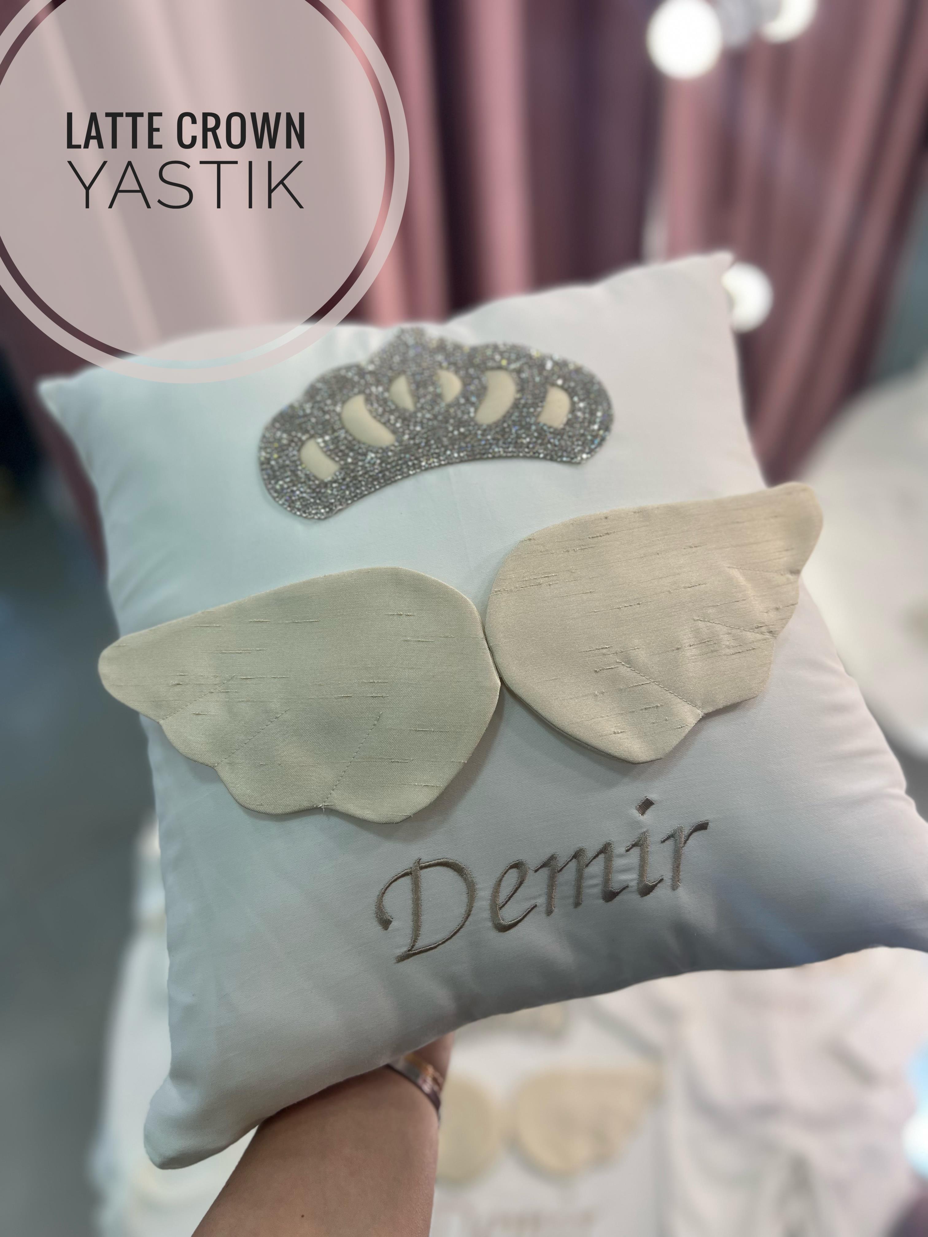 Crown Melek Kanatlı Takı Yastığı