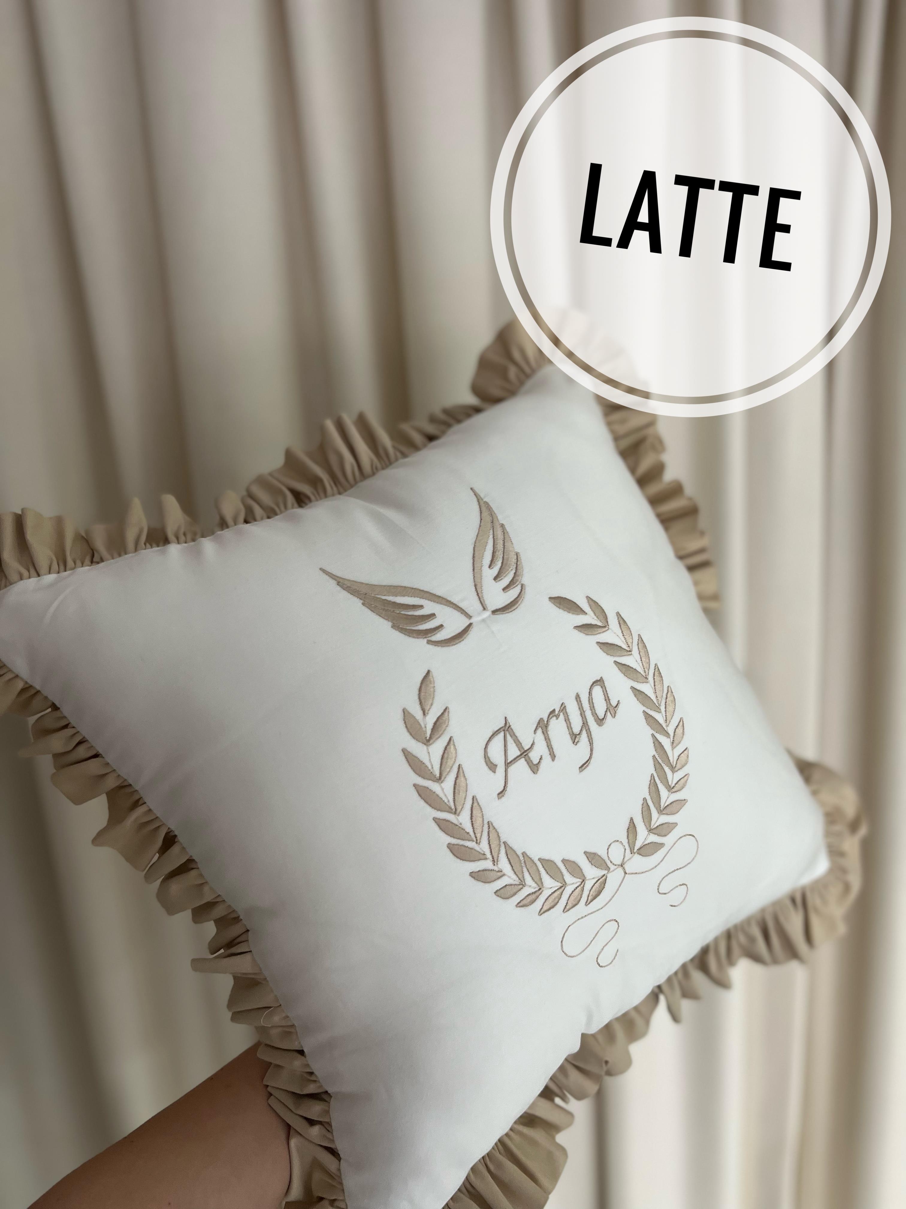 Cupid Melek Kanadı Nakışlı Bebek Yastık