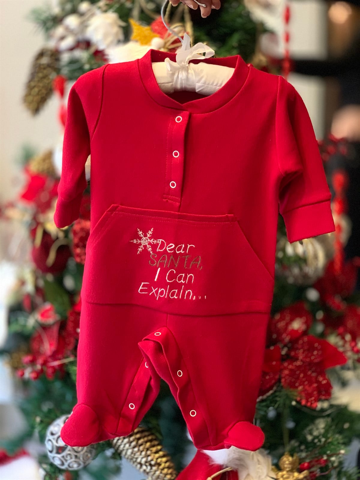Dear Santa Klasik Yılbaşı Bebek Tulumu