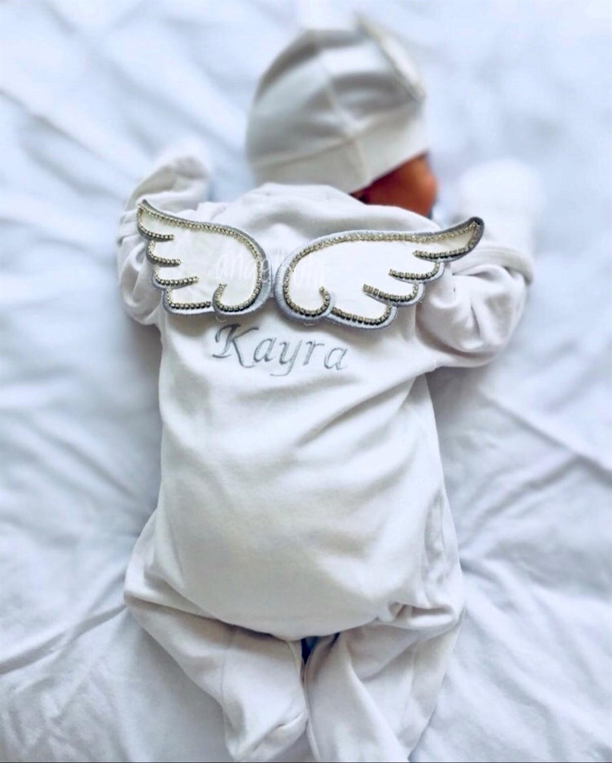 Glam Ariel Nakışlı Renkli Melek Kanatlı Tulum Seti