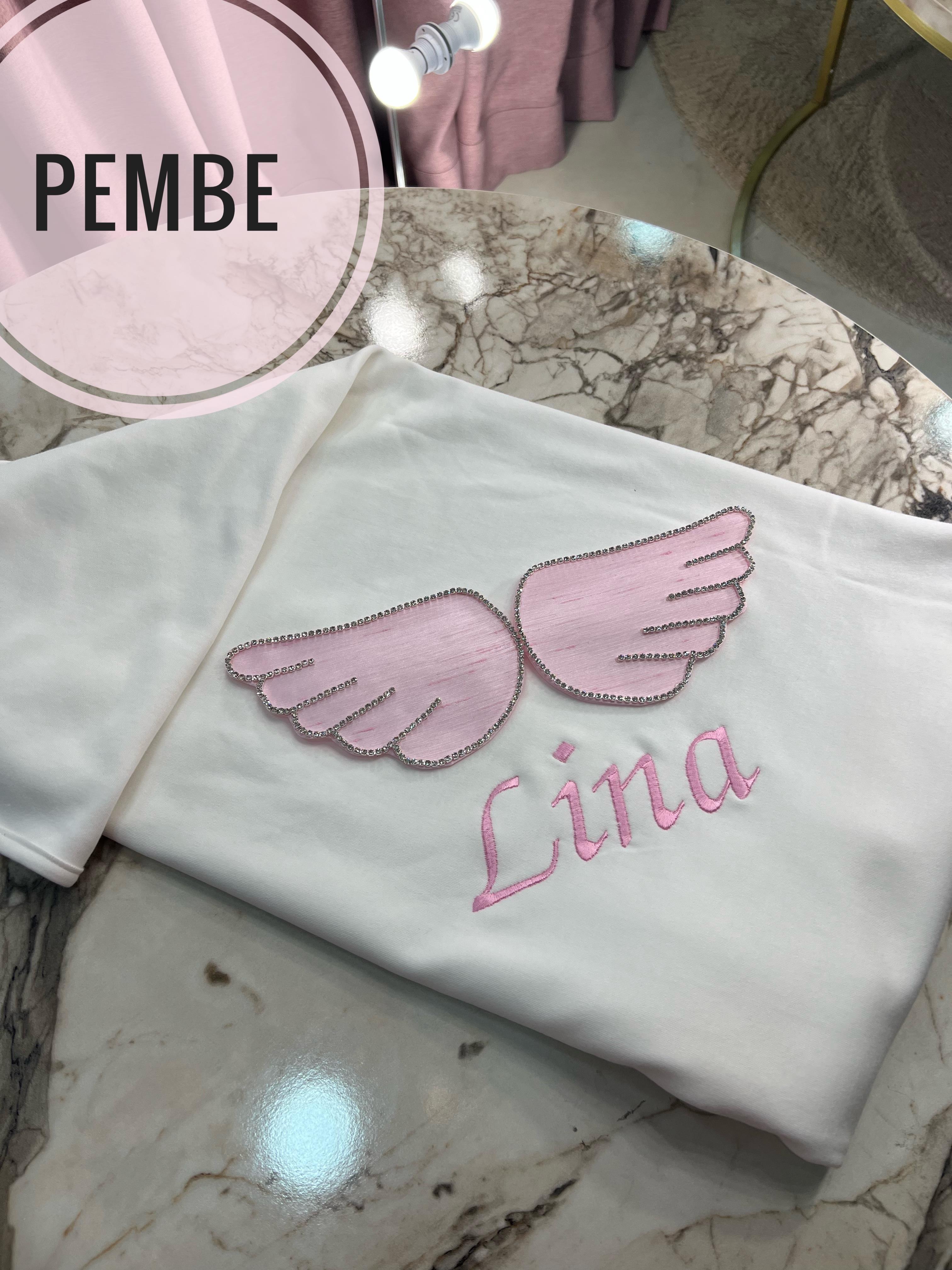 İpek Kanatlı Penye Bebek Battaniye