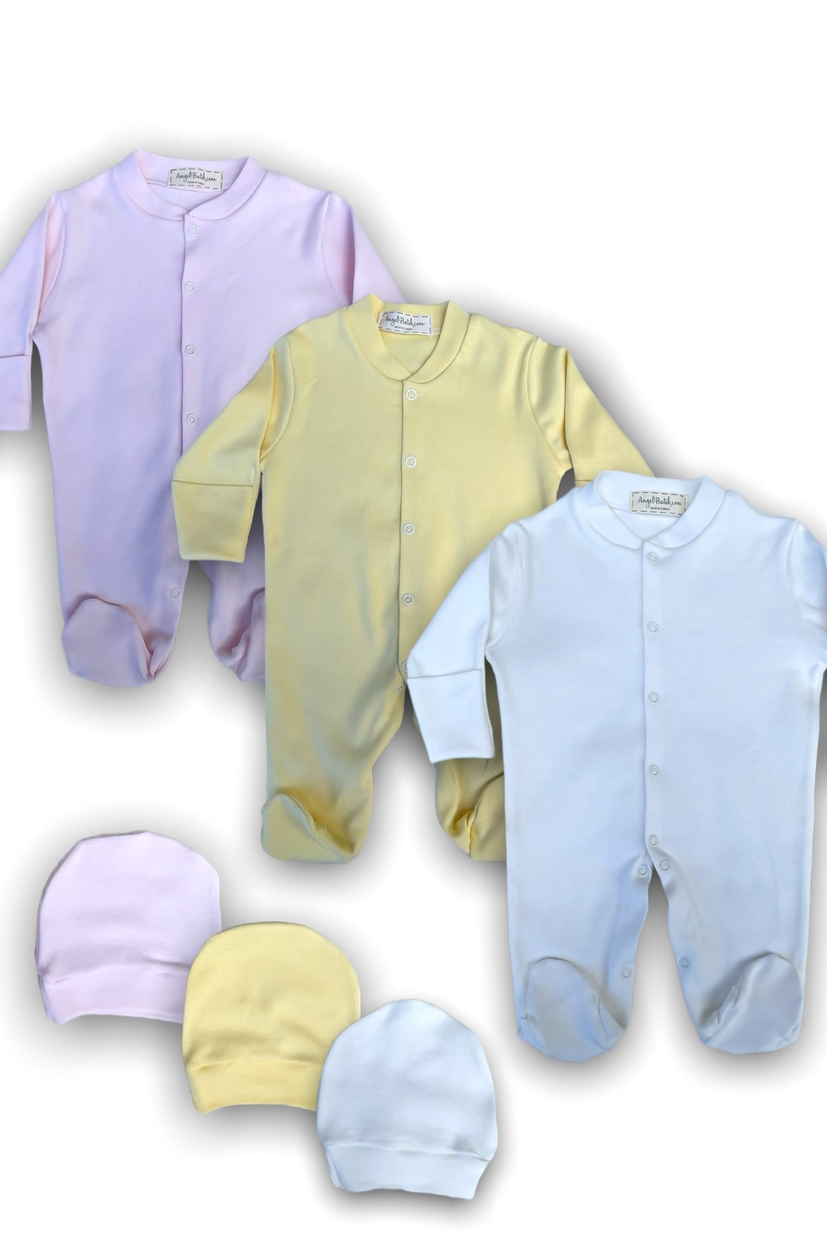 Kız Bebek 3'lü %100 Pamuklu Tulum Seti