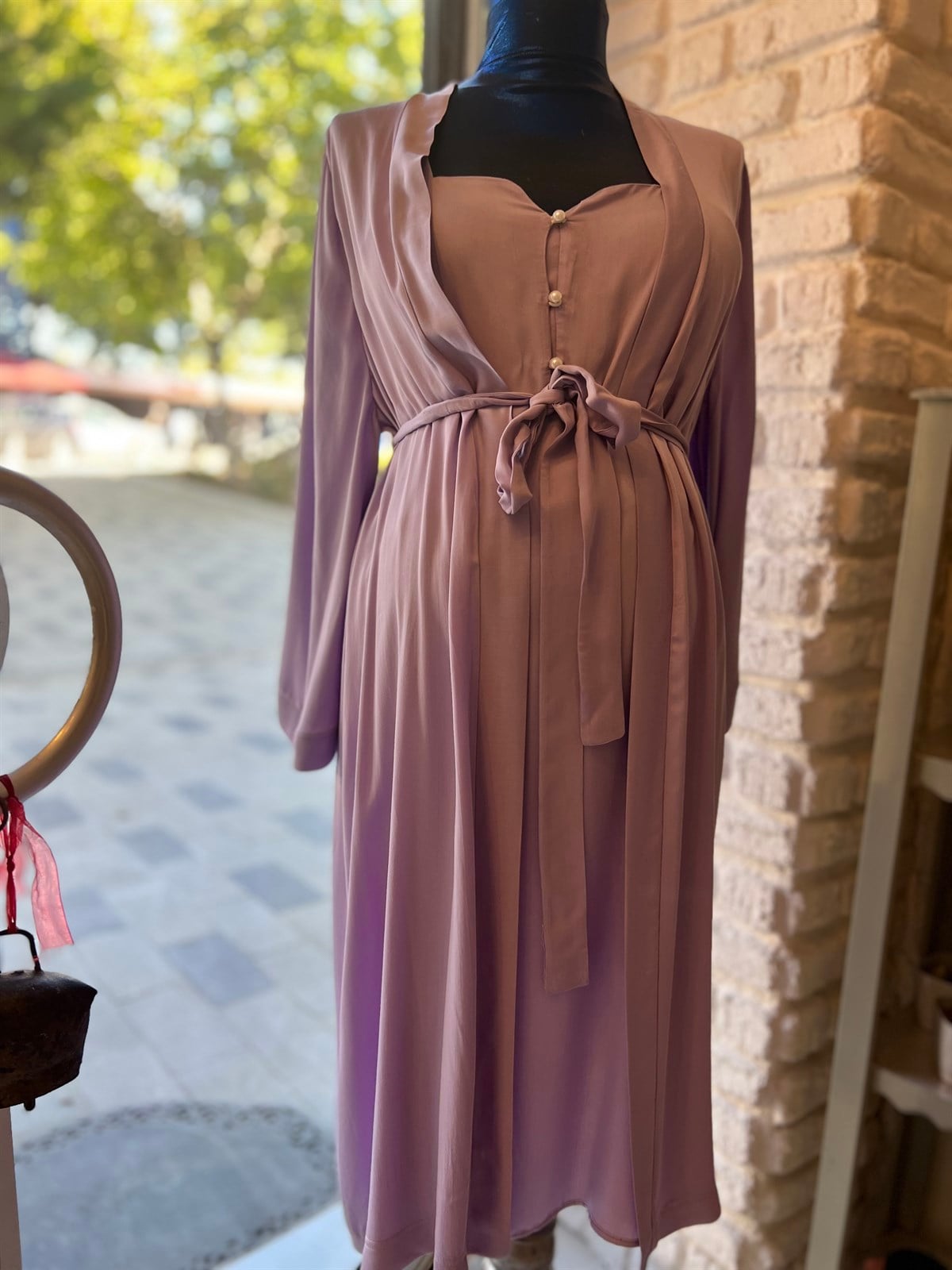 Lavender Gecelik Sabahlık