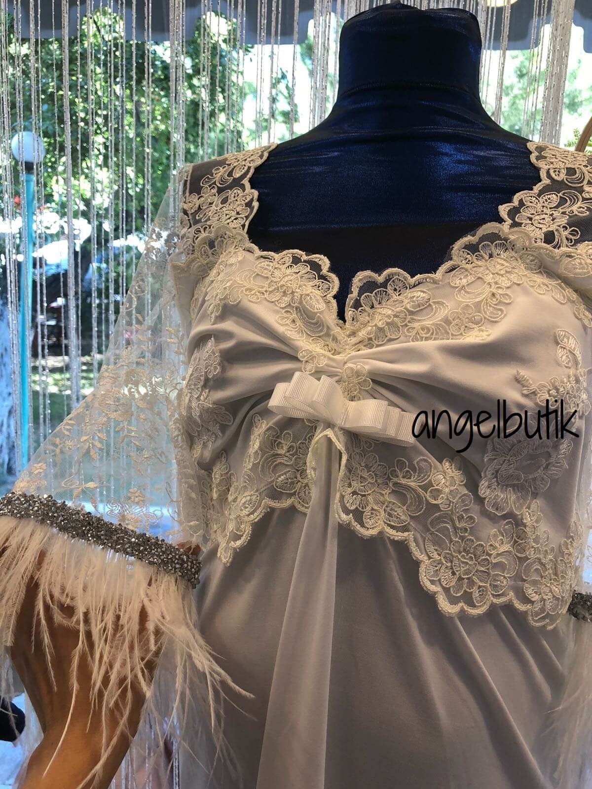 Özel Dikim Luxury Angel Lohusa Pijama Takımı