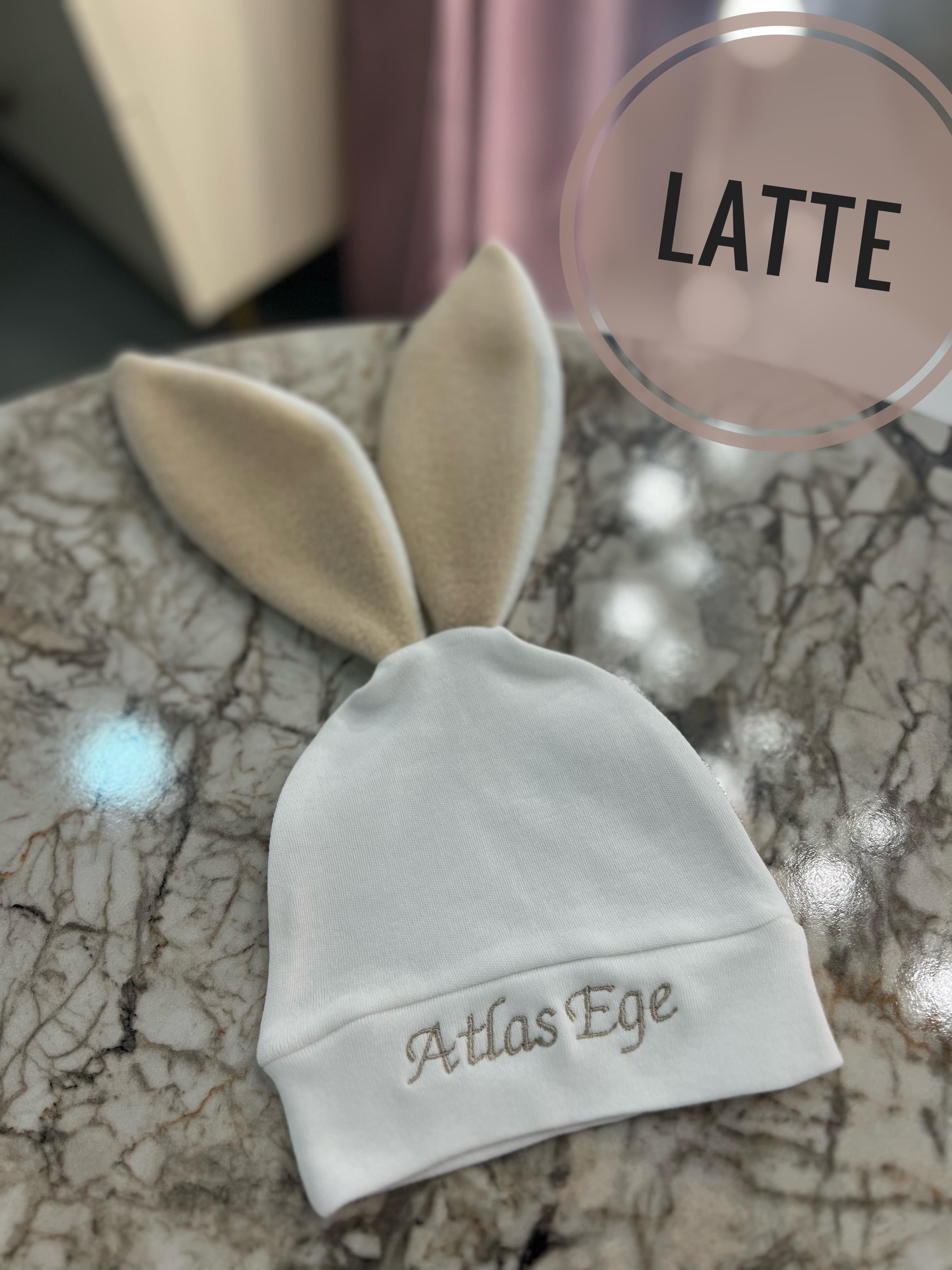 Pamuklu Tavşan Bebek Şapka