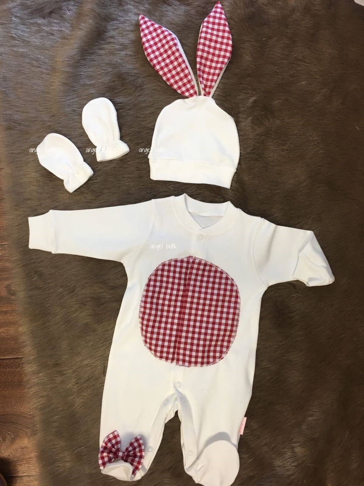 Pötikare Tavşan Bebek Tulum