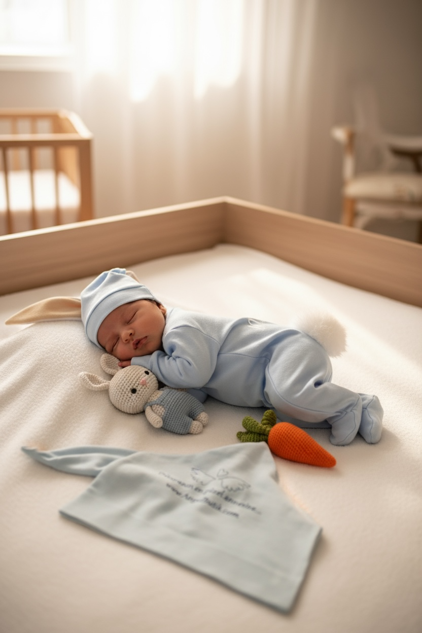 Rabbit ve Tavşan Bebek Tulum Seti 