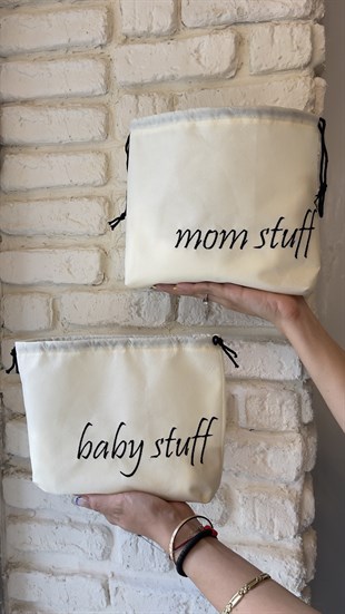 Mom&Baby Stuff 2 li düzenleyici çanta