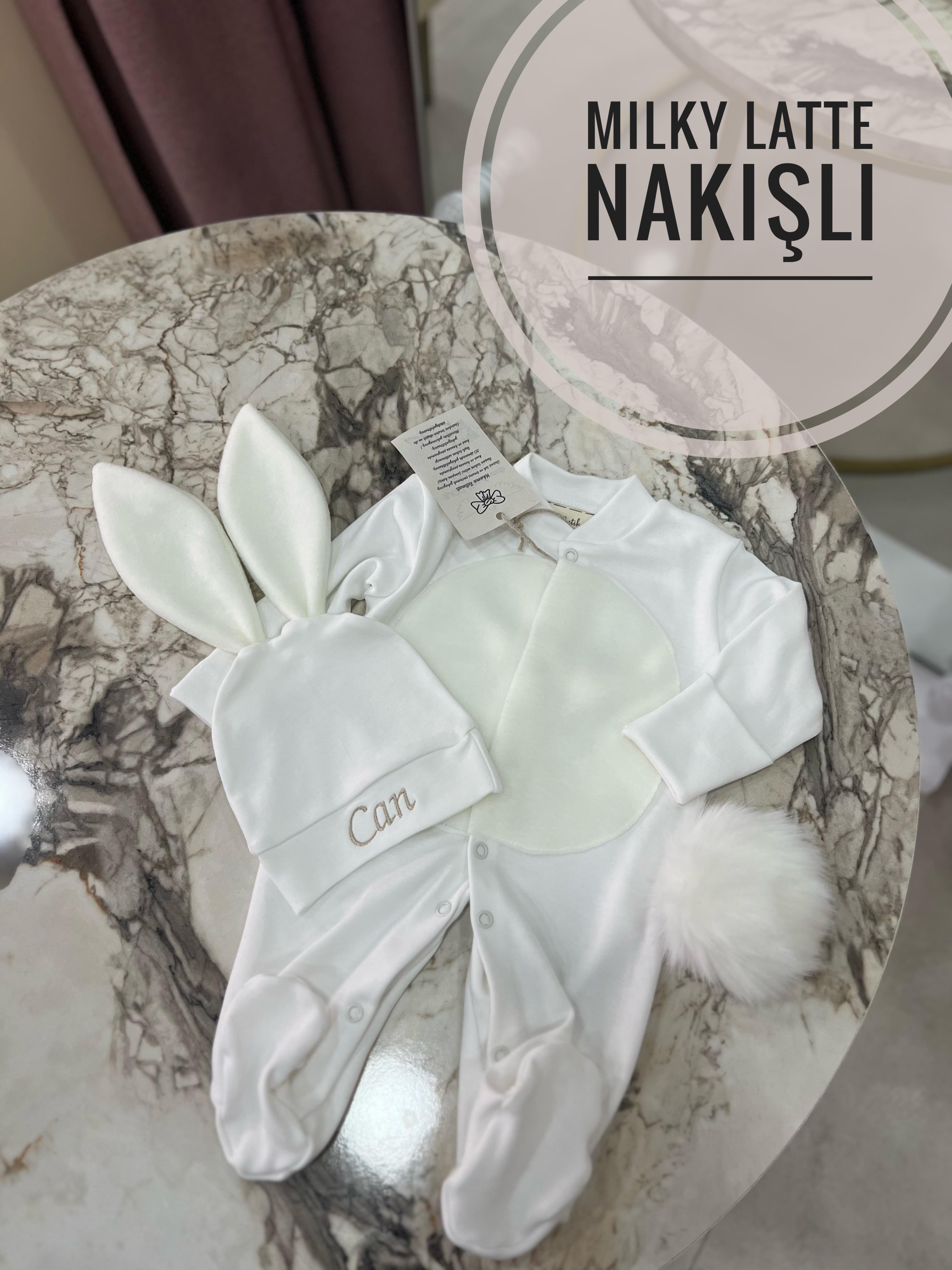 Blessing Nakışlı Tavşan Bebek Tulum Seti