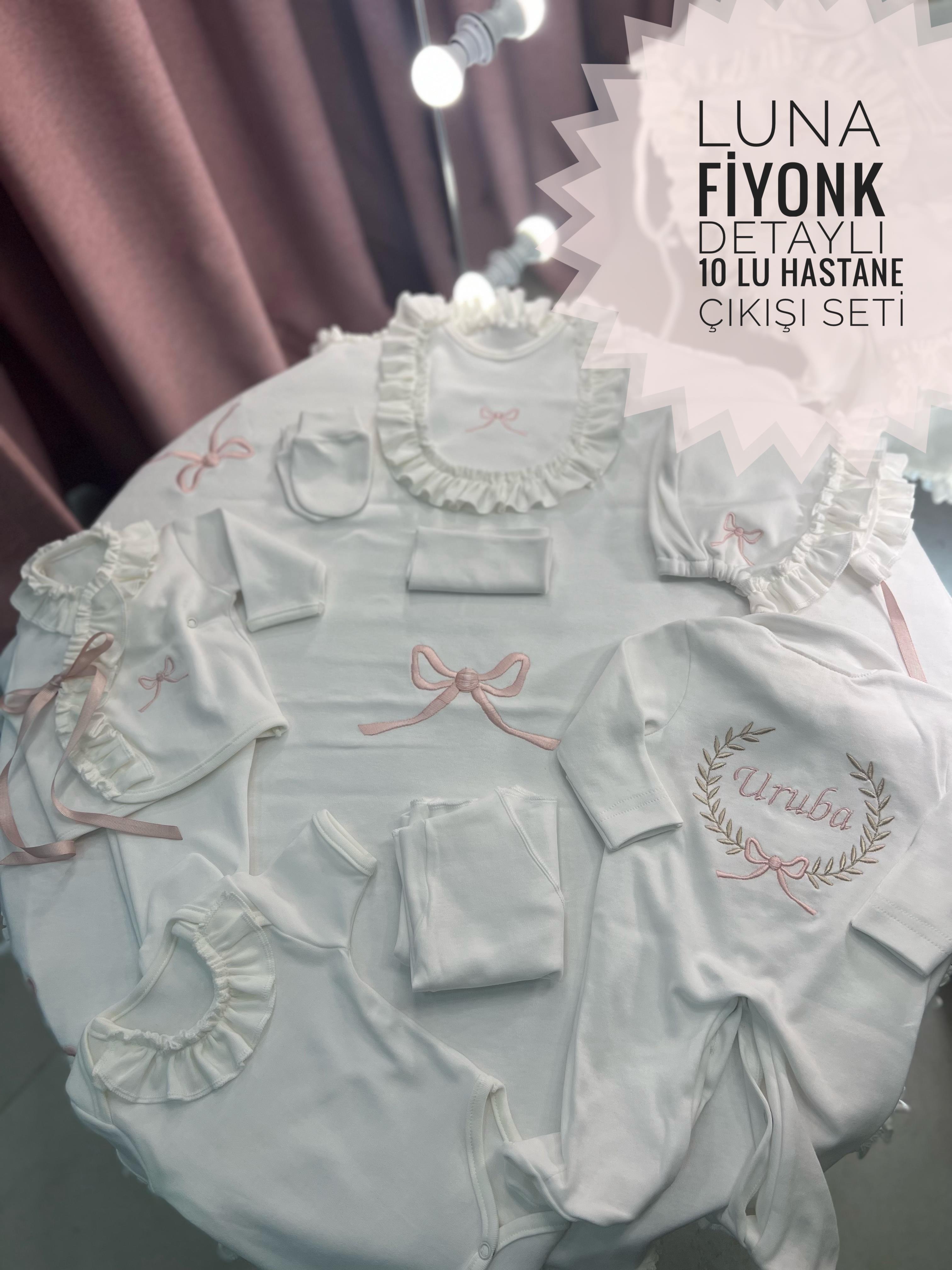 Fiyonk Nakışlı Luna 10'lu Hastane Çıkışı Seti