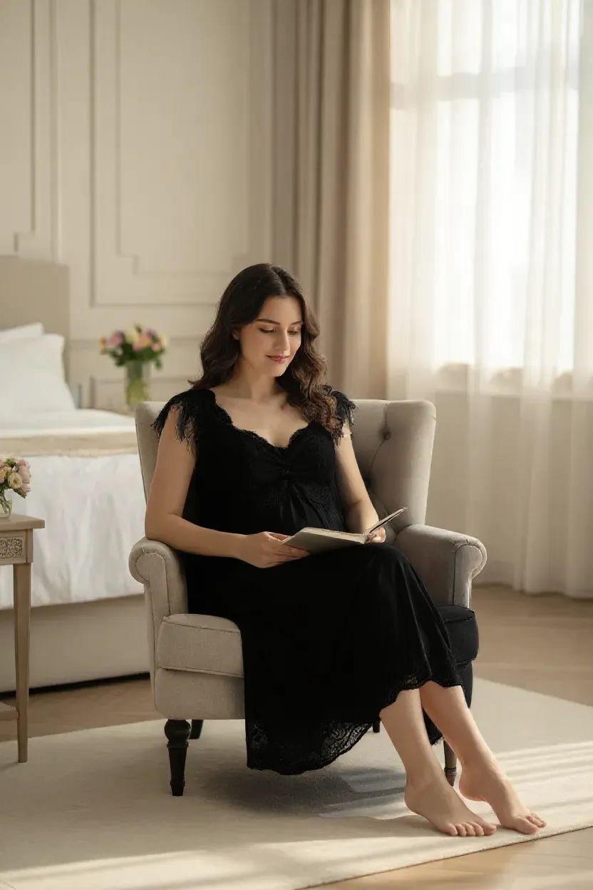 Özel Dikim Diva Lohusa Geceliği