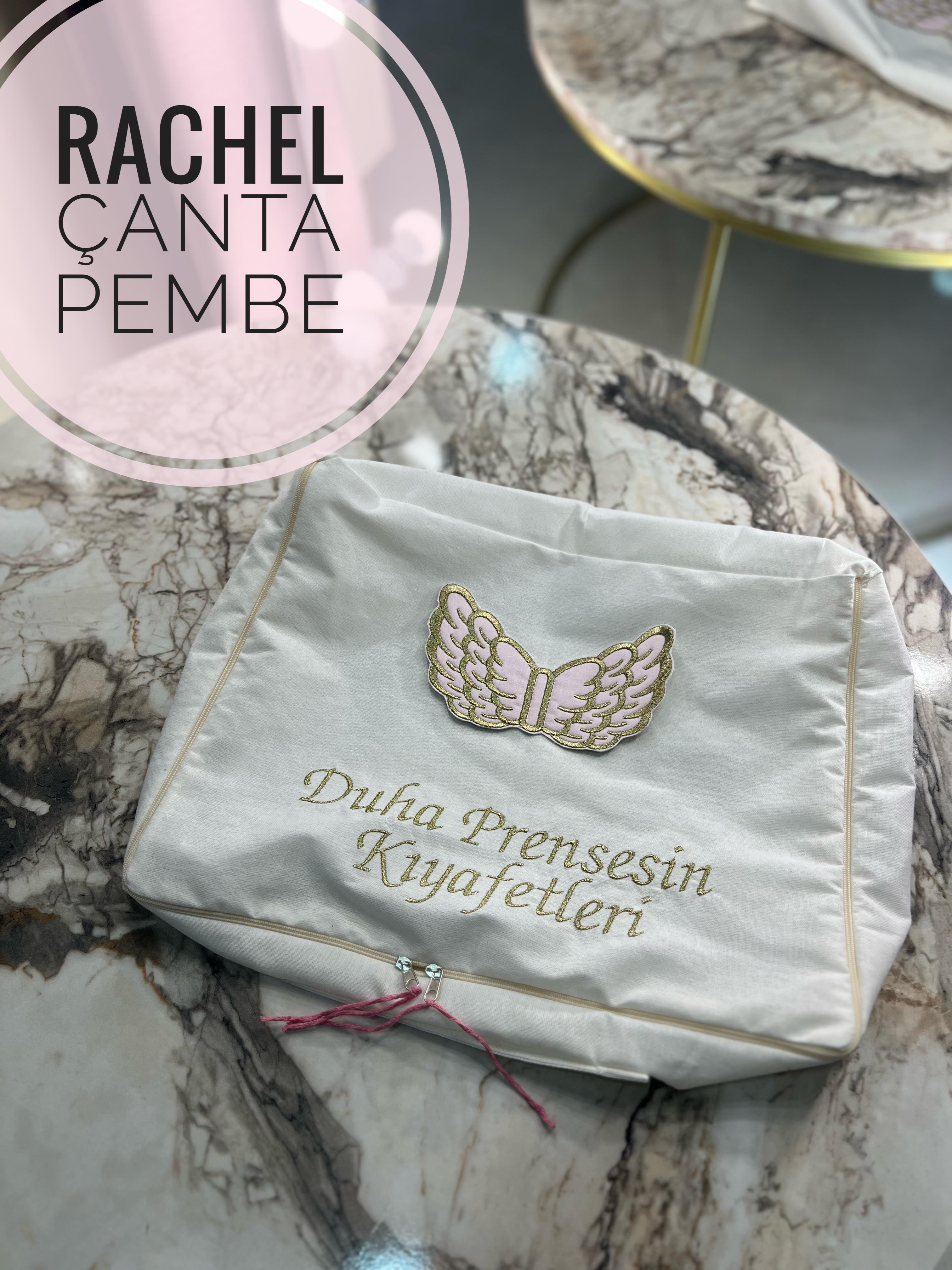 Rachel Melek Kanatlı Nakışlı Bebek Çanta Hurç