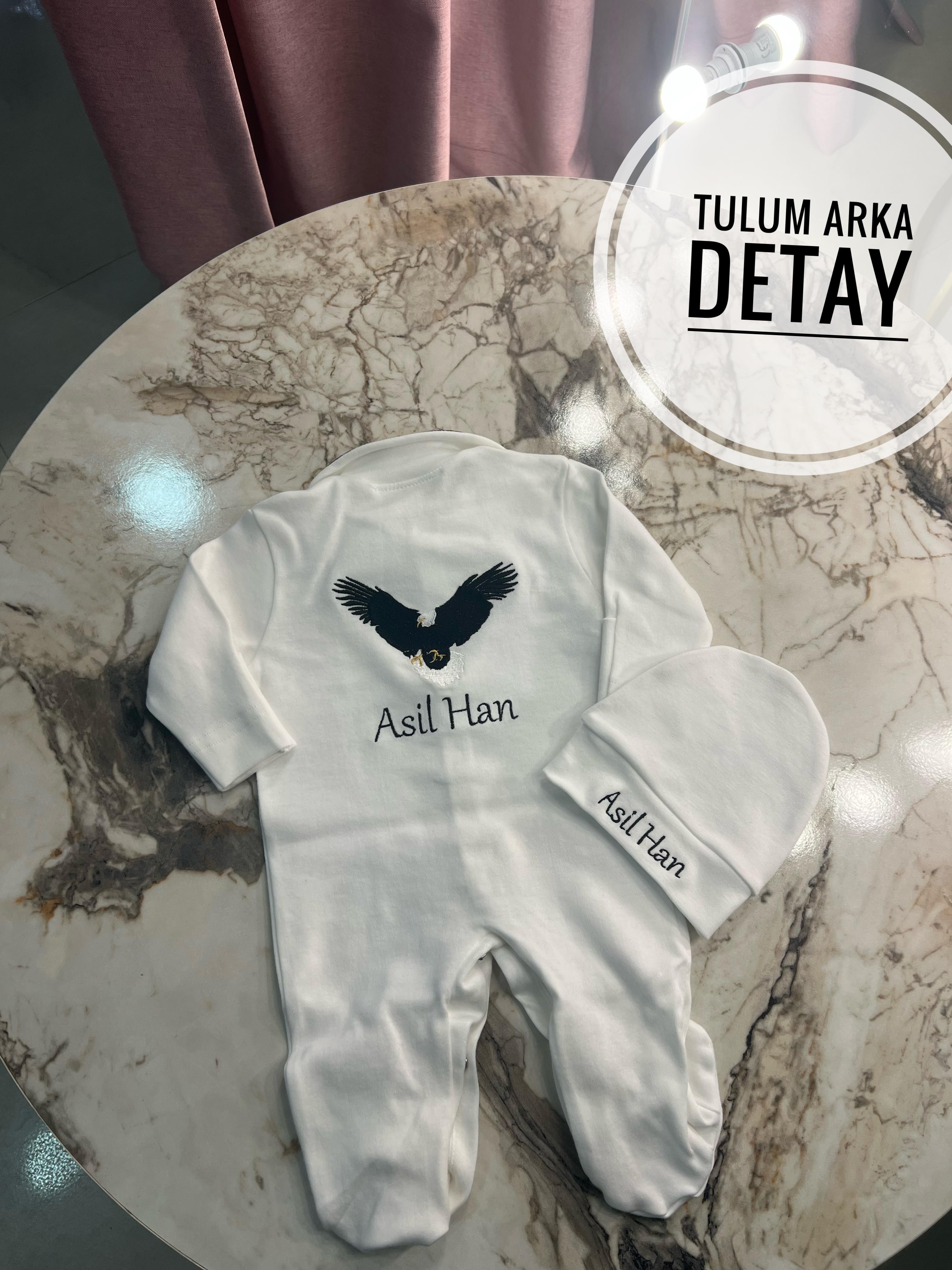Yaka Detaylı Taraftar Kartal Bebek Tulumu Seti