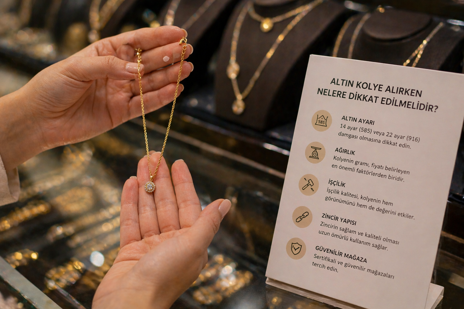 Altın Kolye Alırken Nelere Dikkat Edilmelidir?