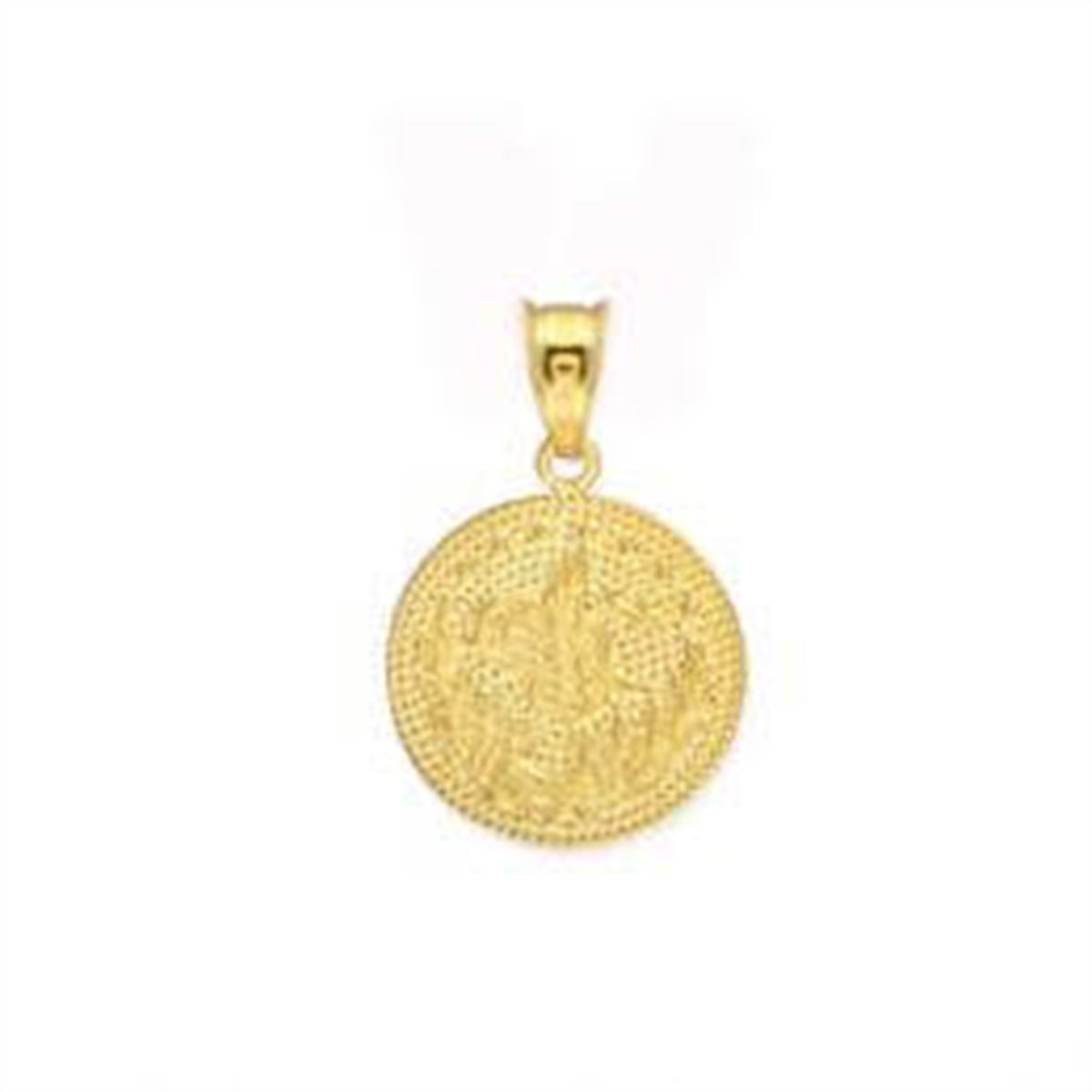 1.5cm 14 Ayar Altın Tuğralı Kolye Ucu