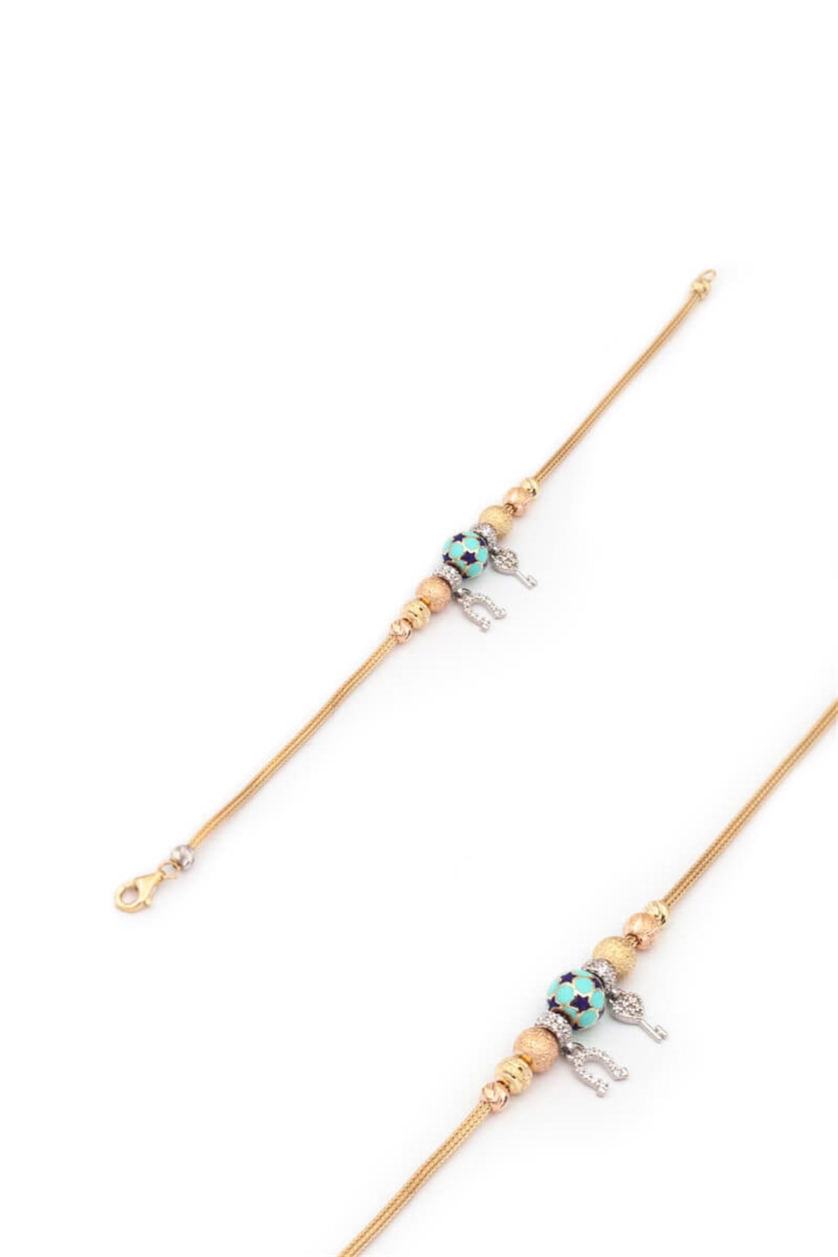 14 Ayar Altın Charm Bileklik