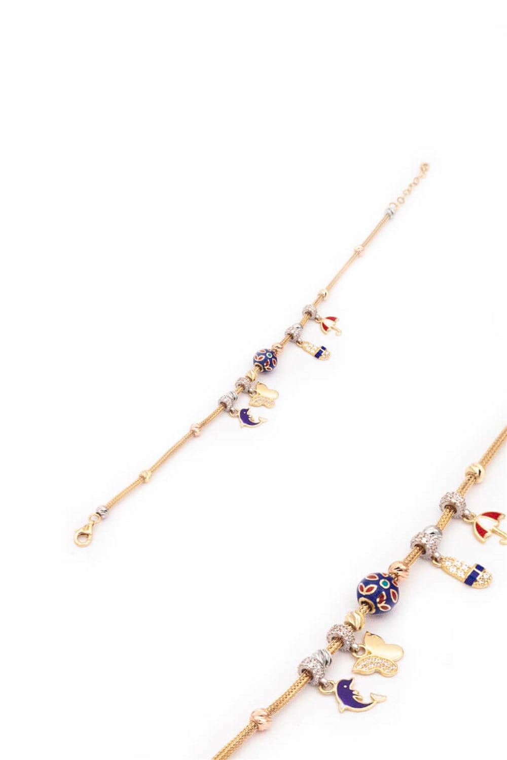 14 Ayar Altın Charm Bileklik